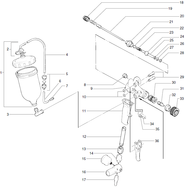Maxum II Regulator Top Feed Gun(0277075)